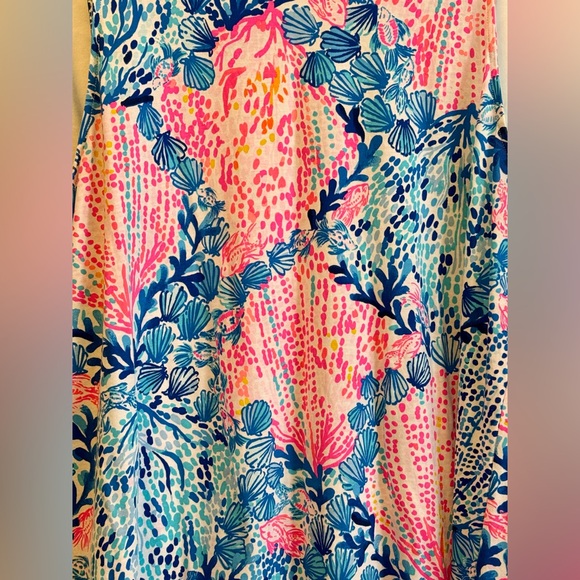 RARE_Lilly Pulitzer Kristen Swing Dress Resort White Sway With Me Excellent Cond - Picture 4 of 9